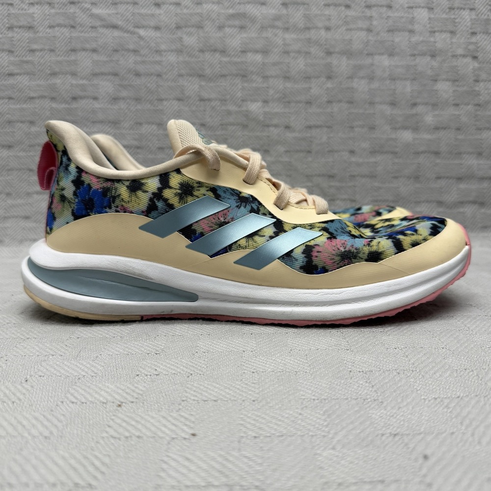 Adidas FortaRun K Floral Mens Size 7 Beige GV9465